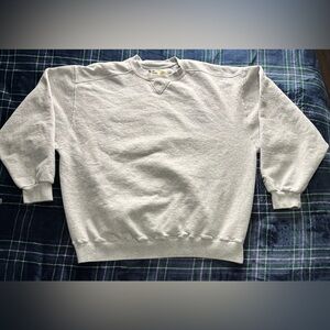 Vintage Made in USA Grey Russel crew neck. Men size XL